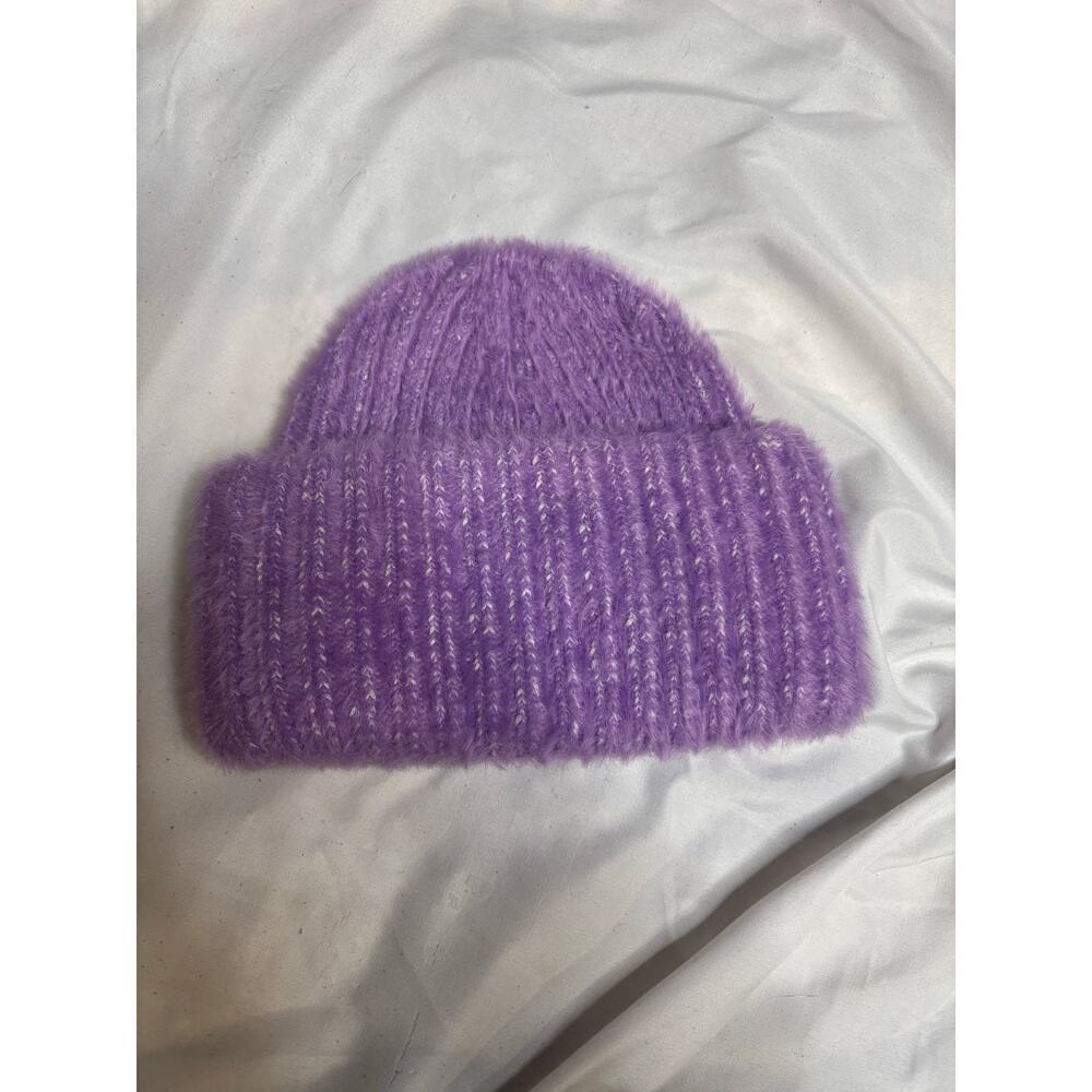 UGG Lavender Alpaca-Blend Rib Knit Beanie